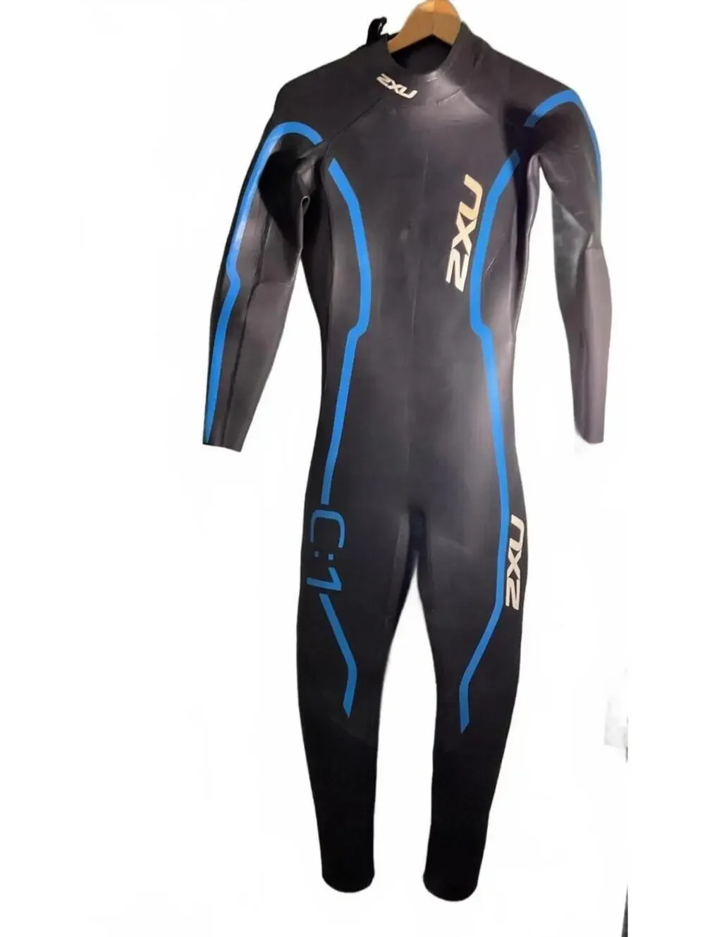2XU C:1 Women's Comp Full Wetsuit Black/Blue L - Picture 1 of 13